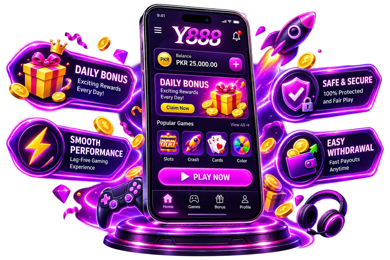 Y888 Game mobile app preview